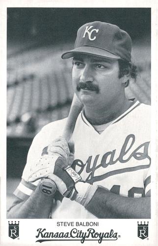 1984 Kansas City Royals Photocards #NNO Steve Balboni Front