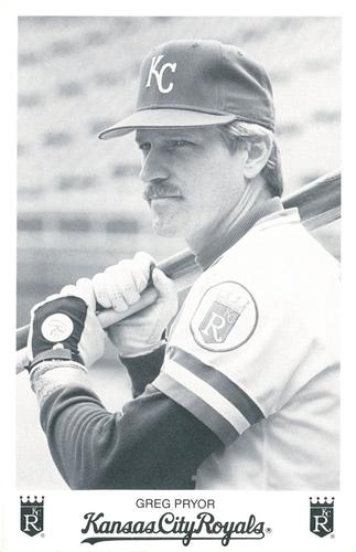 1984 Kansas City Royals Photocards #NNO Greg Pryor Front