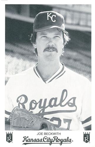 1985 Kansas City Royals Photocards #NNO Joe Beckwith Front