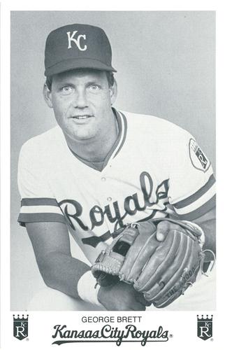 1985 Kansas City Royals Photocards #NNO George Brett Front