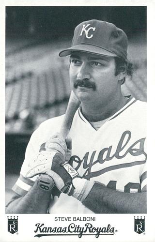 1986 Kansas City Royals Photocards #NNO Steve Balboni Front