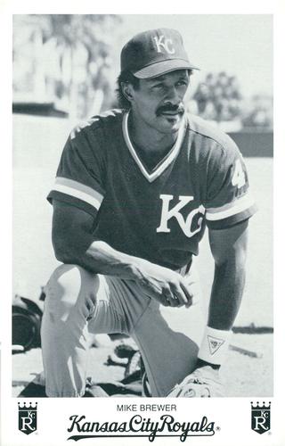 1986 Kansas City Royals Photocards #NNO Mike Brewer Front