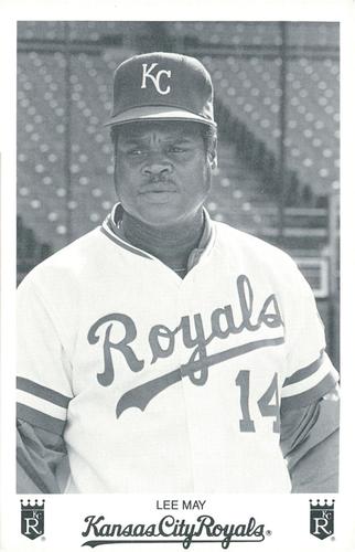 1986 Kansas City Royals Photocards #NNO Lee May Front