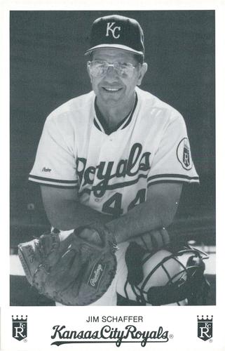 1988 Kansas City Royals Photocards #NNO Jim Schaffer Front
