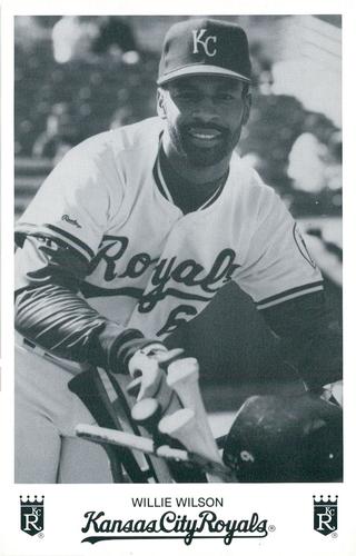 1988 Kansas City Royals Photocards #NNO Willie Wilson Front