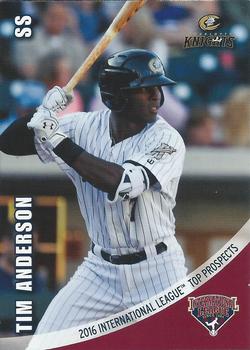 2016 Choice International League Top Prospects #02 Tim Anderson Front