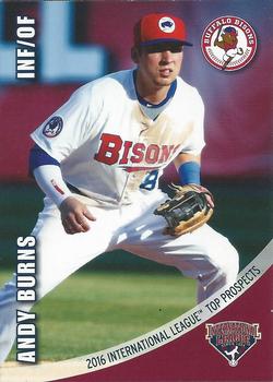 2016 Choice International League Top Prospects #07 Andy Burns Front