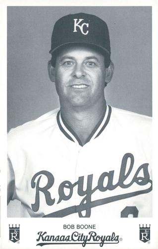 1989 Kansas City Royals Photocards #NNO Bob Boone Front