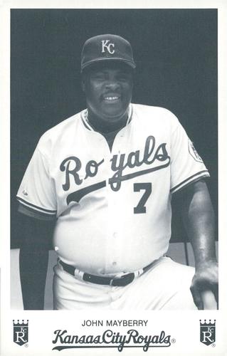 1989 Kansas City Royals Photocards #NNO John Mayberry Front