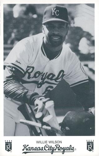 1989 Kansas City Royals Photocards #NNO Willie Wilson Front