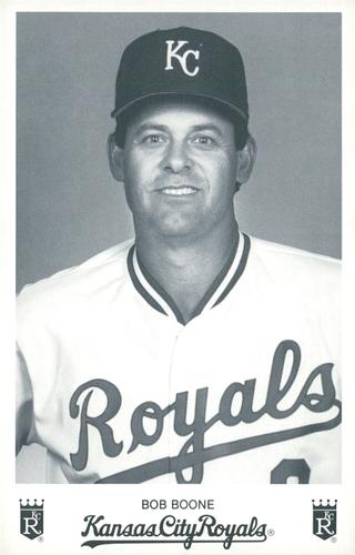 1990 Kansas City Royals Photocards #NNO Bob Boone Front