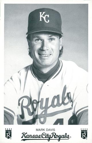 1990 Kansas City Royals Photocards #NNO Mark Davis Front