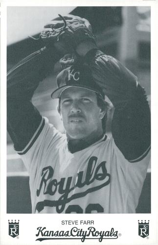 1990 Kansas City Royals Photocards #NNO Steve Farr Front