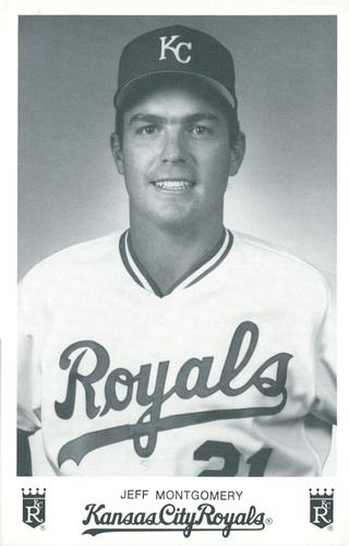 1990 Kansas City Royals Photocards #NNO Jeff Montgomery Front