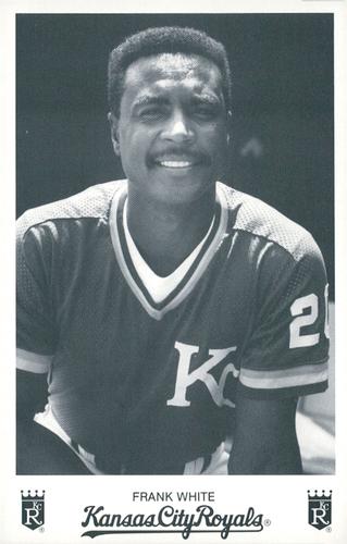 1990 Kansas City Royals Photocards #NNO Frank White Front