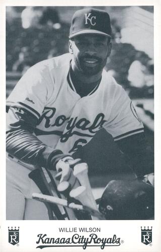 1990 Kansas City Royals Photocards #NNO Willie Wilson Front