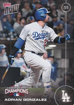2016 Topps Now Postseason Los Angeles Dodgers #LAD-2 Adrian Gonzalez Front