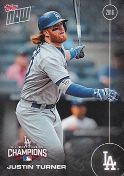 2016 Topps Now Postseason Los Angeles Dodgers #LAD-3 Justin Turner Front
