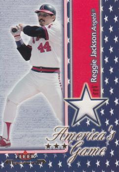 2002 Fleer Maximum - America's Game Jersey #NNO Reggie Jackson Front