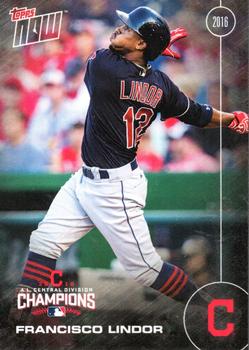 2016 Topps Now Postseason Cleveland Indians #CLE-1 Francisco Lindor Front