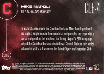 2016 Topps Now Postseason Cleveland Indians #CLE-4 Mike Napoli Back