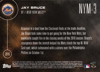 2016 Topps Now Postseason New York Mets #NYM-3 Jay Bruce Back