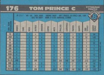 1990 Bowman #176 Tom Prince Back