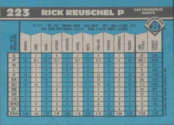 1990 Bowman #223 Rick Reuschel Back