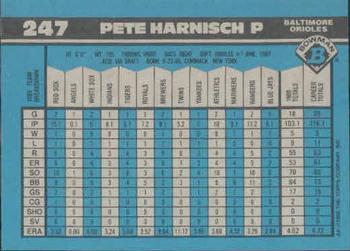 1990 Bowman #247 Pete Harnisch Back