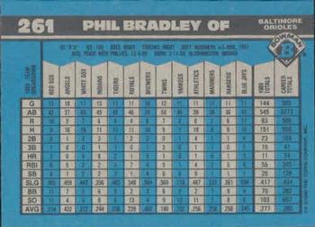 1990 Bowman #261 Phil Bradley Back