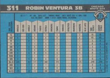 1990 Bowman #311 Robin Ventura Back