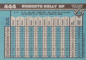 1990 Bowman #444 Roberto Kelly Back