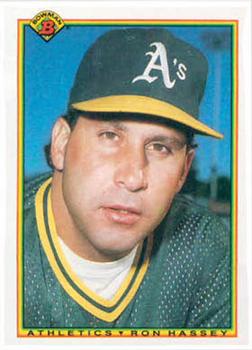 1990 Bowman #464 Ron Hassey Front