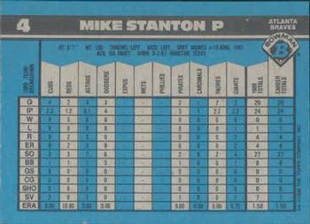 1990 Bowman #4 Mike Stanton Back