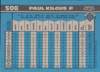 1990 Bowman #508 Paul Kilgus Back