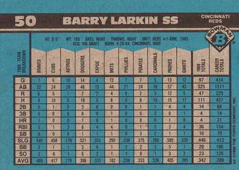 1990 Bowman #50 Barry Larkin Back