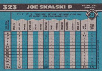 1990 Bowman #323 Joe Skalski Back