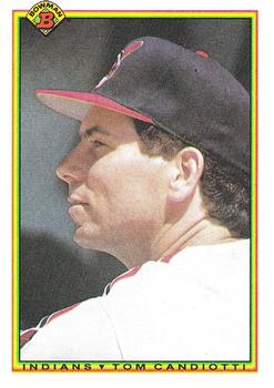 1990 Bowman #324 Tom Candiotti Front