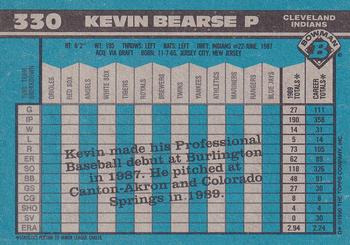 1990 Bowman #330 Kevin Bearse Back