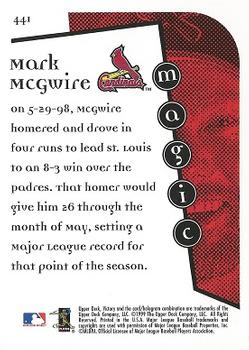 1999 Upper Deck Victory #441 Mark McGwire Back