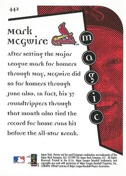 1999 Upper Deck Victory #442 Mark McGwire Back