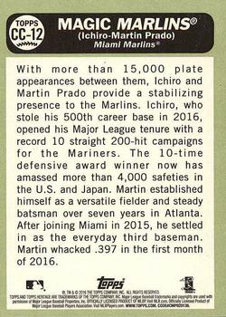 2016 Topps Heritage - Combos #CC-12 Magic Marlins (Ichiro / Martin Prado) Back