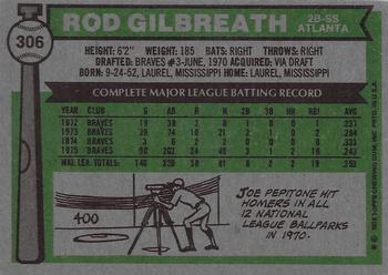 2016 Topps - 65th Anniversary Buybacks Red Stamp #306 Rod Gilbreath Back