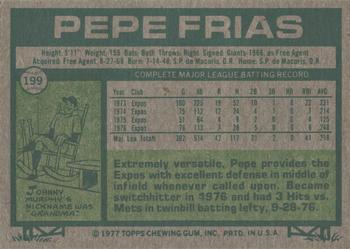 2016 Topps - 65th Anniversary Buybacks Red Stamp #199 Pepe Frias Back