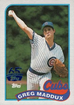 2016 Topps - 65th Anniversary Buybacks Blue Stamp #240 Greg Maddux Front