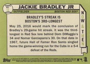 2016 Topps Heritage - Now & Then #NT-13 Jackie Bradley Jr Back