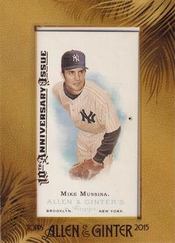 2015 Topps Allen & Ginter - 10th Anniversary Buybacks Framed Mini 2006 #225 Mike Mussina Front