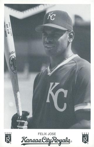1994 Kansas City Royals Photocards #NNO Felix Jose Front