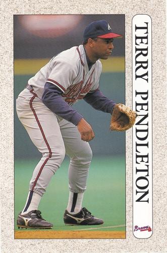 1992 Collectible Sports Art #14 Terry Pendleton Front