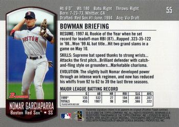 2000 Bowman #55 Nomar Garciaparra Back